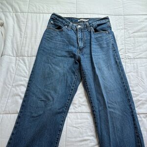 Levi's Blue Straight Leg Jeans Timeless Style